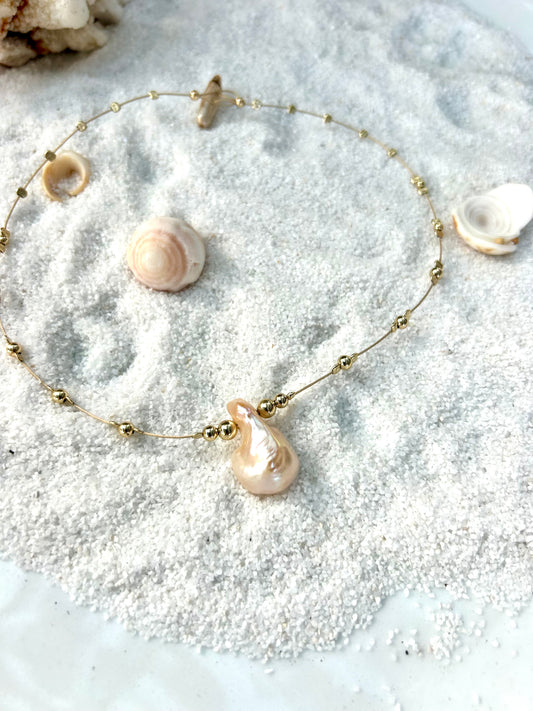 Ginger Flame-ball Necklace